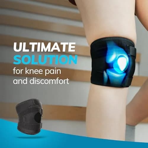 BraceAbility Plus Size Patella Tracking Knee Brace XXXL | Medical Grade Support for Knee Pain Relief thumbnail 6