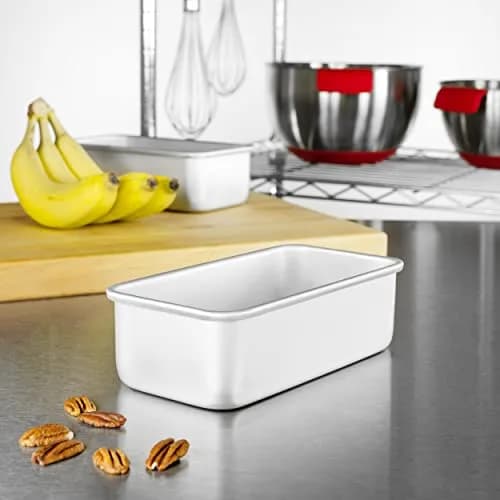 Fat Daddio's Anodized Aluminum Bread Pan Set 7.75 x 3.75 x 2.5 Inch (19.4 x 9.5 x 6.4 cm) | Bakery Tough for Indian Kitchens thumbnail 4