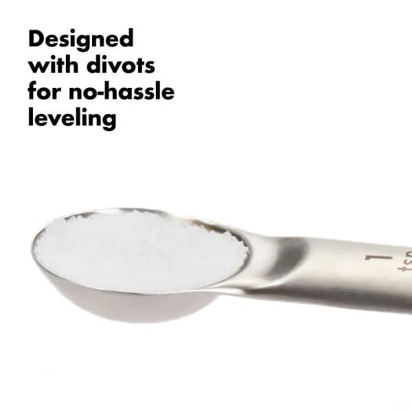 OXO Good Grips 4 Piece Stainless Steel Measuring Spoons Set 15ml (1 T) | Magnetic Handles for Easy Storage & Precision thumbnail 8