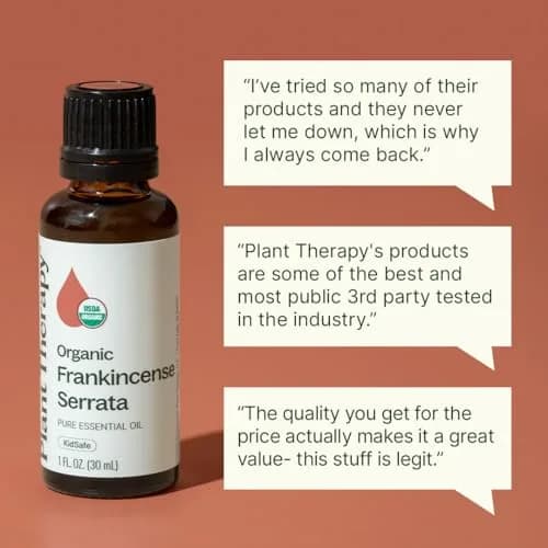 Plant Therapy Organic Frankincense Serrata Essential Oil 30ml (1 Fl Oz) | USDA Certified Pure Aromatherapy thumbnail 4
