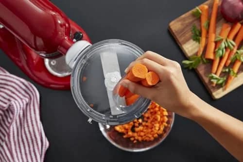 KitchenAid Food Processor Attachment with Commercial Dicing Disc KSM2FPA, 1.9 L (8 Cup) Capacity | Stainless Steel Blades, ExactSlice System thumbnail 2