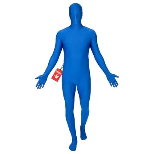 Morphsuits Spandex Bodysuit Zentai Blue Adults Halloween Costume - Large 22.85cm (8.99in) L x 1cm (0.39in) H x 34cm (13.39in) W | Full Body Stretch Fit thumbnail 1
