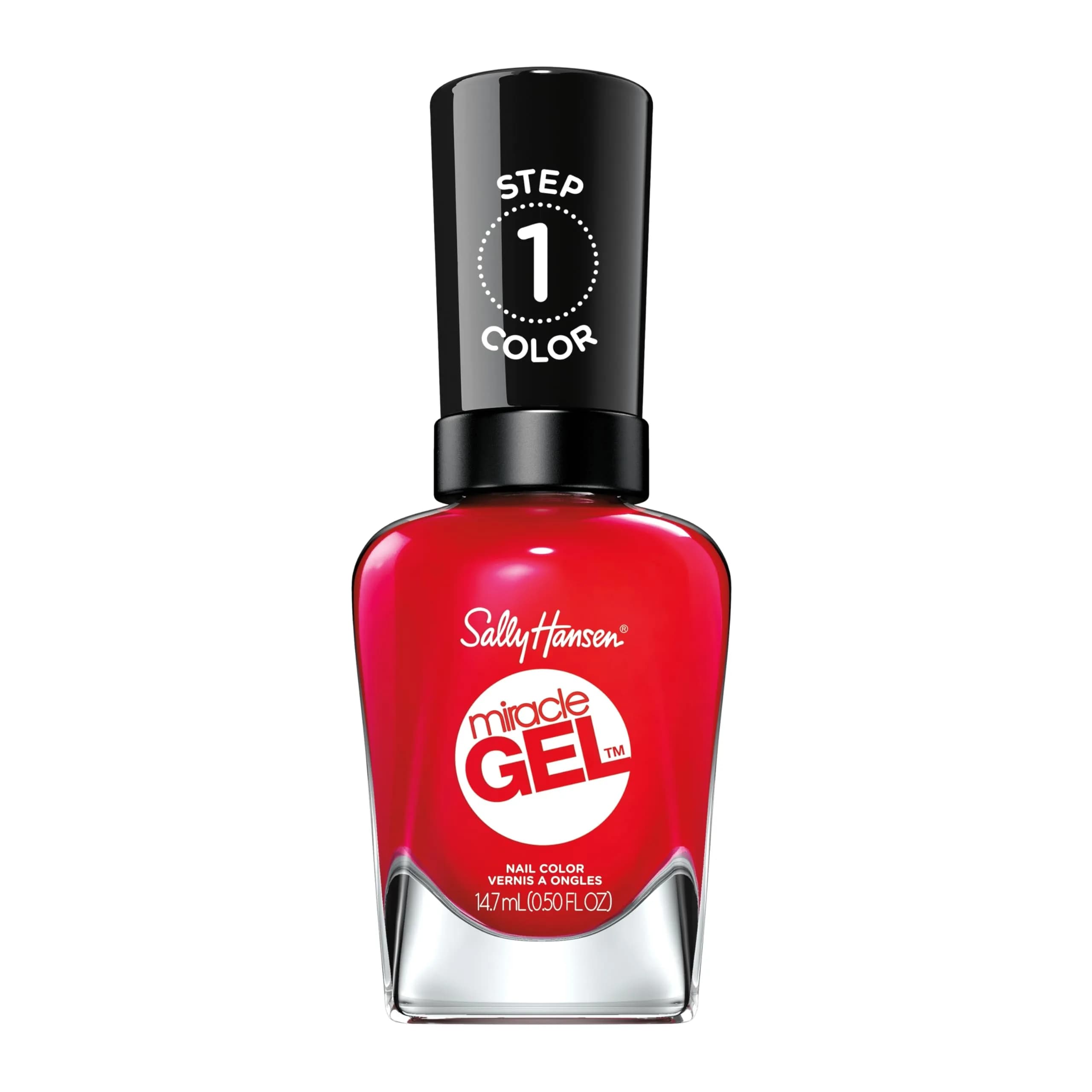 Sally Hansen Miracle Gel Nail Polish 0.5 Fl Oz | Long Lasting, No UV Needed, Vegan, Glossy, Wine Stock — 0.5 Fl Oz