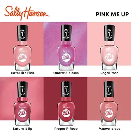 Sally Hansen Miracle Gel Nail Polish Pink Cadillaquer 269 | No UV Lamp, 8-Day Chip-Resistant Gel Finish thumbnail 4