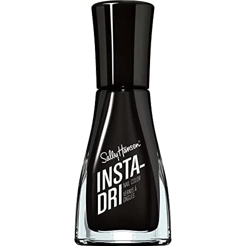 Sally Hansen Insta-Dri Nail Polish Back to Black 9.17ml (0.31 Fl Oz) | Quick Dry, Opaque, Shiny Finish thumbnail 1