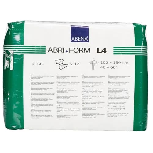 Abena Abri-Form Comfort L4 Plastic-Backed Briefs, Large 40"-60" Waist/Hips, 4000ml Absorbency | High-Security Incontinence Protection thumbnail 3