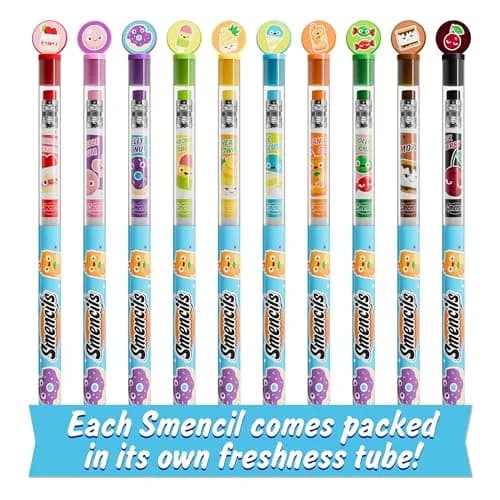 Smencils Scented Graphite HB #2 Pencils (10-Pack) | Recycled Newspaper, 2-Year Scent Life thumbnail 5