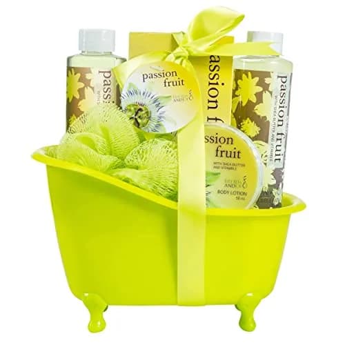 Freida and Joe Home Spa Bath Basket Passion Fruit Fragrance Set | Luxurious Body & Bath Collection thumbnail 1