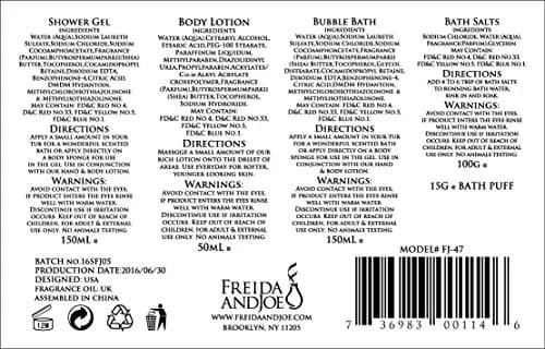 Freida and Joe Home Spa Bath Basket Passion Fruit Fragrance Set | Luxurious Body & Bath Collection thumbnail 4