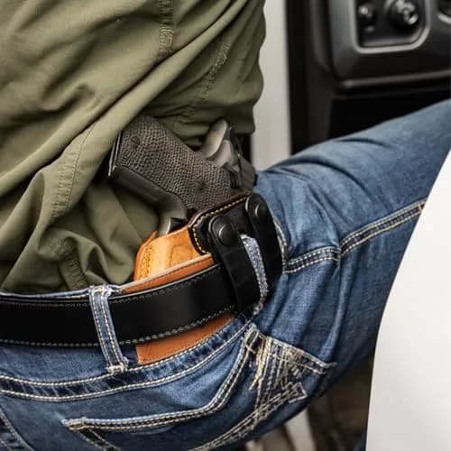 Galco Holsters Royal Guard 2.0 IWB Holster Compatible with CZ P10M, Glock 43, 43X, 43X MOS, Black, Right Hand | Premium Horsehide, Concealed Carry thumbnail 5