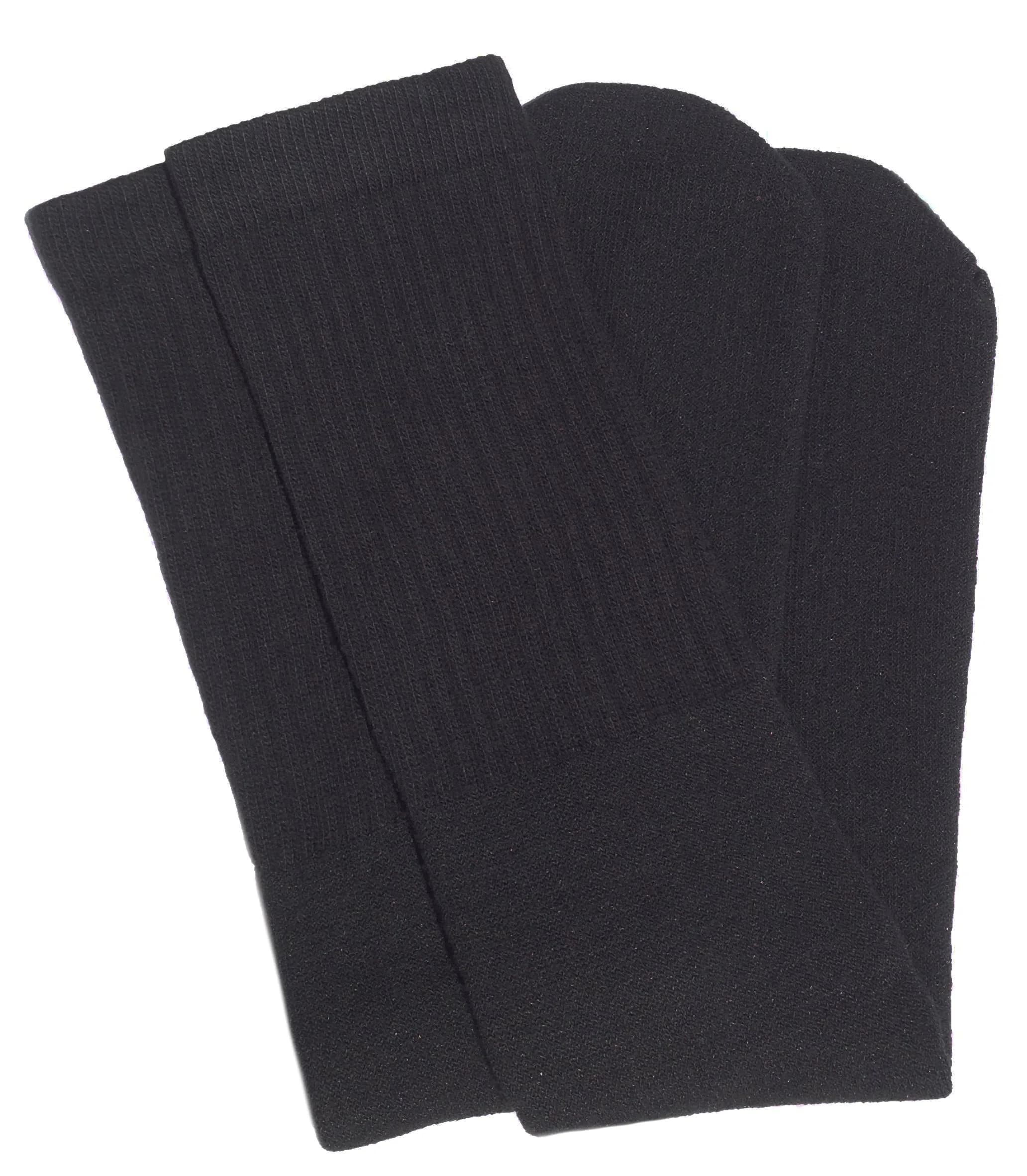 SKATERSOCKS 25" Knee High Classic Solid Black Tube Socks | Unisex, Made in USA, 82% Cotton, 10% Nylon, 5% Acrylic, 3% Spandex