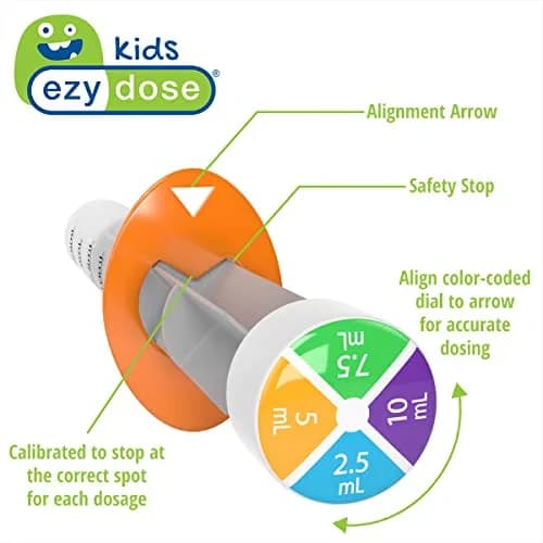 EZY DOSE Kids Oral Syringe & Medicine Dispenser 10 mL (0.34 Fl Oz) 3-Pack | Accurate Dosing for Infants & Toddlers thumbnail 3
