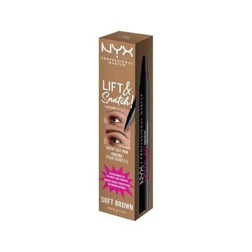 NYX PROFESSIONAL MAKEUP Lift & Snatch Eyebrow Tint Pen, Soft Brown | Microbrush, 16HR Smudge-Resistant thumbnail 3