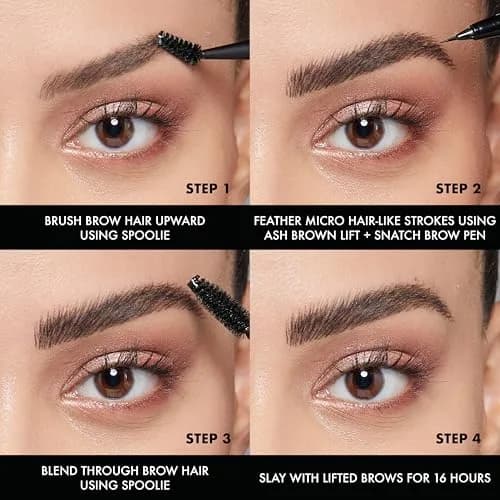 NYX PROFESSIONAL MAKEUP Lift & Snatch Eyebrow Tint Pen, Gray Black | Microbrush, 16HR Smudge-Resistant thumbnail 4