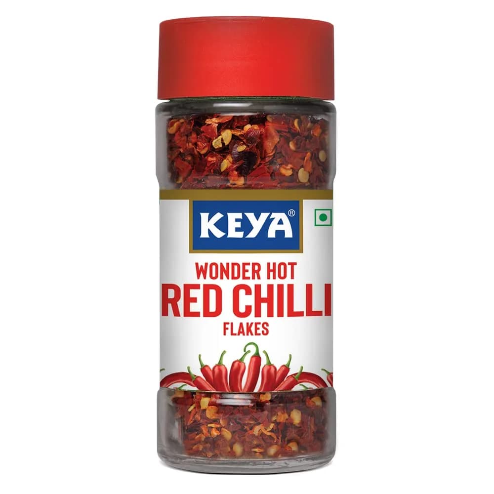 KEYA Red Chilli Flakes Seasoning 40g (1.41 oz) | Aromatic Spicy Dried Pizza Pasta Seasoning