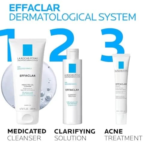 La Roche-Posay Effaclar Medicated Acne Face Wash 200ml (6.8 Fl Oz) | Dermatologist Tested for Oily & Sensitive Skin thumbnail 6