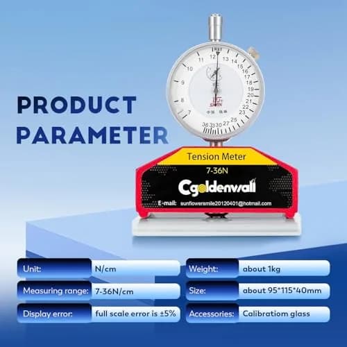 CGOLDENWALL High Precision Silk Screen Printing Tension Meter 7-36N | Accurate Force Measurement Tool thumbnail 7