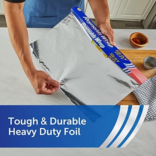 Reynolds Heavy Duty Aluminum Foil 18 Inch Width 75 Sq Ft | Food Grade Kitchen Wrap thumbnail 4