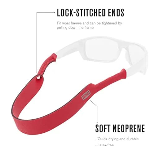 Chums Neoprene Classic Large Frame Eyewear Retainer - Floating Sunglasses Sport Strap (Royal), 40.64cm (16") | Water Sports & Adventure Ready thumbnail 6
