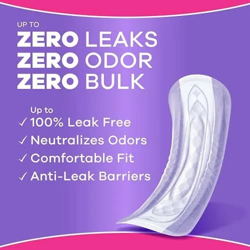 Always Discreet Moderate Long Incontinence Pads 162ct | Drier, 4 Drop Length, USA Imported thumbnail 2