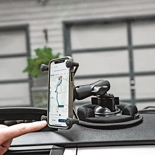 RAM MOUNTS X-Grip Windshield Phone Mount with Twist-Lock Suction Cup Base | Universal Smartphone Holder for Vehicles thumbnail 4