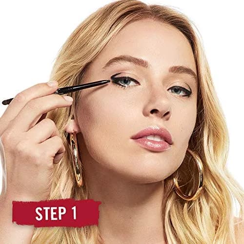 Rimmel London Exaggerate Waterproof Eye Definer Pencil, Blackest Black 0.01oz | Matte Finish, Built-In Smudger & Sharpener thumbnail 5