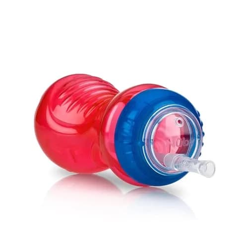 Nuby No-Spill Easy Grip Sippy Cup 300ml (10oz) 3-Pack | Spill-Proof Soft Straw Training Cup for Toddlers 12+ Months thumbnail 8