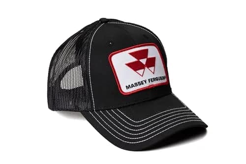 J&D Productions Massey Ferguson Tractor Logo Baseball Cap | Adjustable Mesh Back Hat thumbnail 1