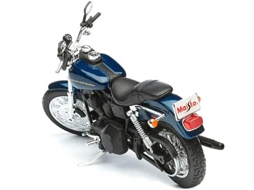 Maisto 2004 Harley Davidson Dyna Super Glide Sport Bike 1/12 Motorcycle Model Blue | Detailed Diecast Collectible thumbnail 5