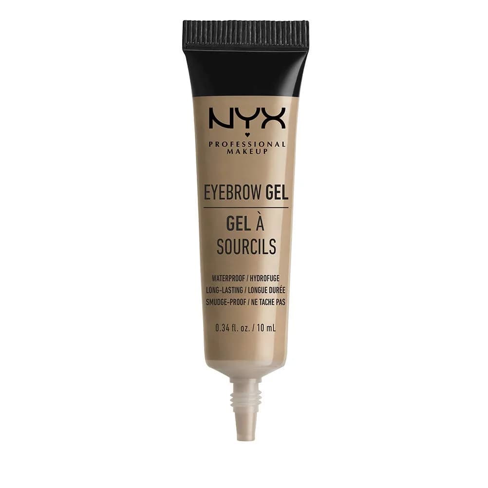 NYX PROFESSIONAL MAKEUP Eyebrow Gel, Blonde 10 ml (0.34 Fl Oz) | Waterproof Hold for Natural Brows — 01 Blonde