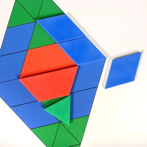 LEARNING ADVANTAGE Pattern Block Cards, Set of 20 | Shapes & Geometry for Kids thumbnail 4