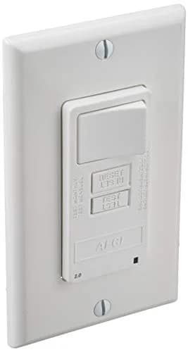 Leviton AFSW1-W 15A AFCI/Switch Combination Outlet, 125V, White | Protects Against Electrical Fires thumbnail 1