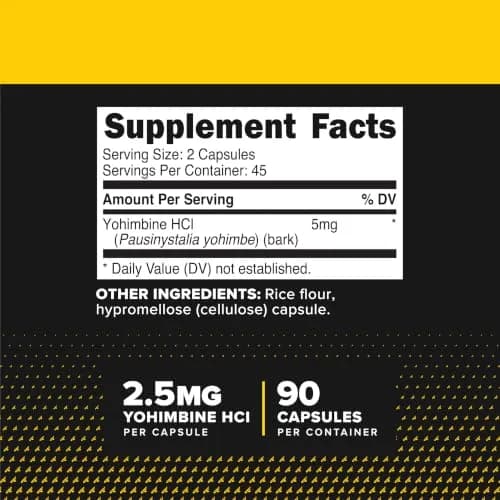 Primaforce Yohimbine HCl 2.5mg | Supports weight loss & sexual wellness thumbnail 2