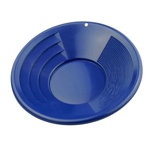 SE 10 Inch Blue Plastic Gold Panning Pan with Dual Riffles | Lightweight & Durable thumbnail 9