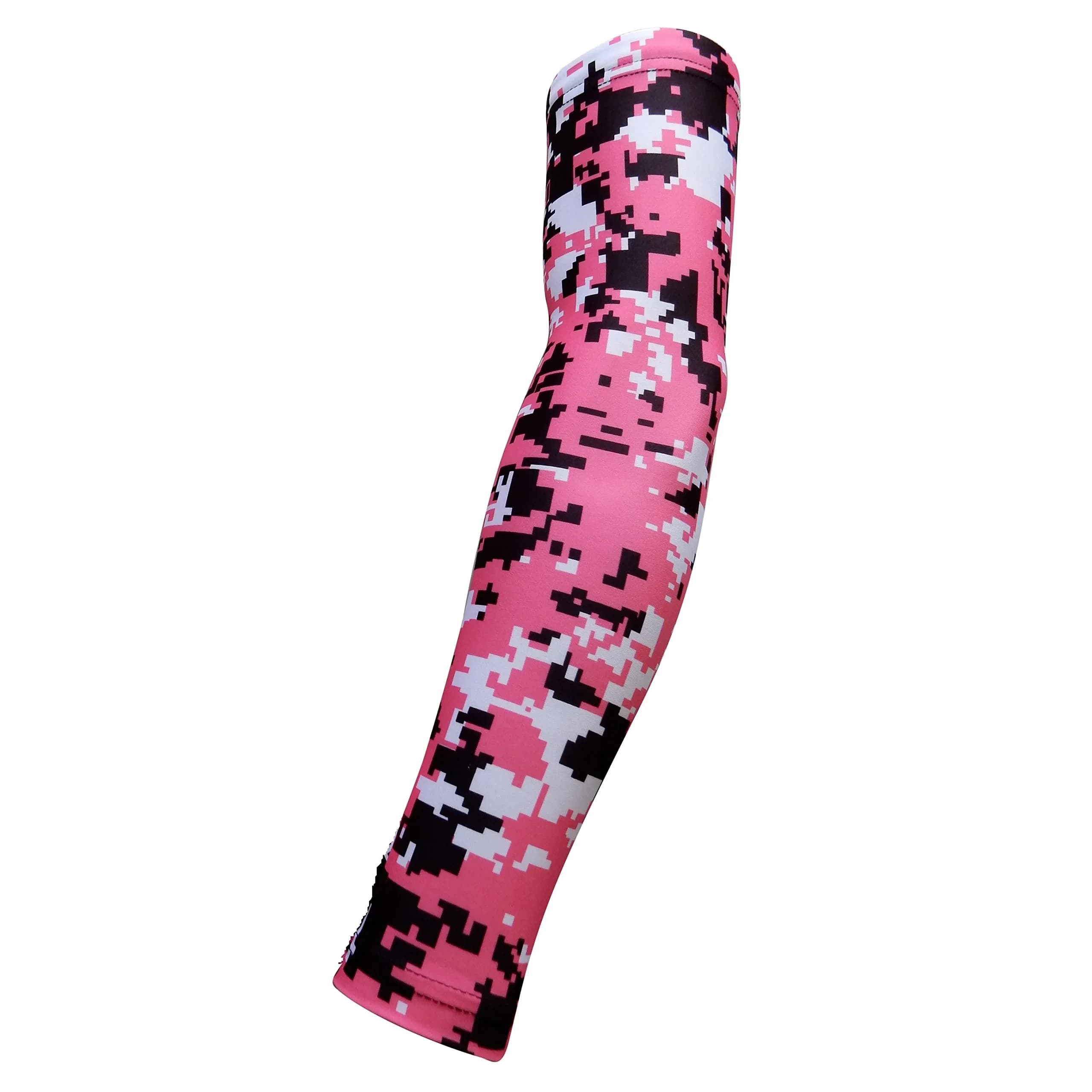 Sports Farm Moisture Wicking Compression Arm Sleeve Pink Digital Camo Youth Large | Sweat-Resistant for Sports - main product image