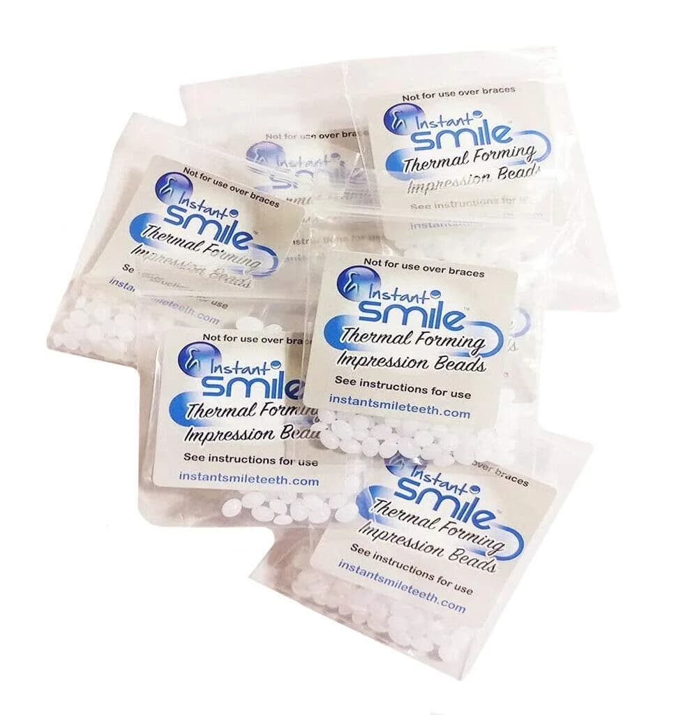 Instant Smile Billy Bob Replacement Thermal Adhesive Fitting Beads for Fake Teeth, 8 Count (0.23 kg) | Bonding Adhesive - main product image