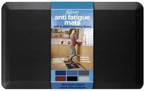 Sky Solutions Anti Fatigue Floor Mat 51cm x 100cm (20in x 39in) | Cushioned Comfort for Indian Kitchens & Offices thumbnail 1