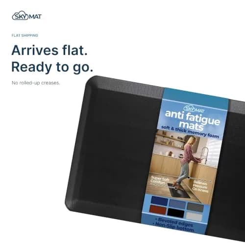 Sky Solutions Anti Fatigue Floor Mat 51cm x 100cm (20in x 39in) | Cushioned Comfort for Indian Kitchens & Offices thumbnail 9