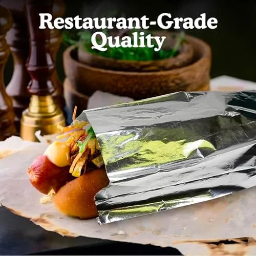 Regency Wraps Grease Resistant Snack Bags, Foil Lined Burger Bags, 25 Count | Insulated for Hot & Cold Food thumbnail 6