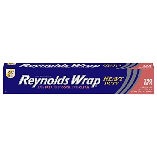 Reynolds Heavy Duty Aluminum Foil Roll 12 Inch Wide, 130 Sq Ft | Strong & Durable for Grilling & Cooking thumbnail 1