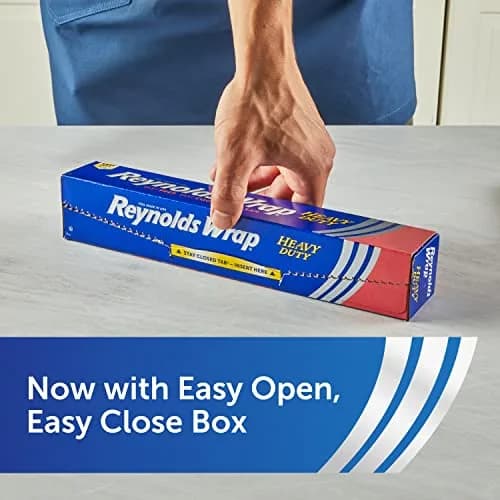 Reynolds Heavy Duty Aluminum Foil Roll 12 Inch Wide, 130 Sq Ft | Strong & Durable for Grilling & Cooking thumbnail 4