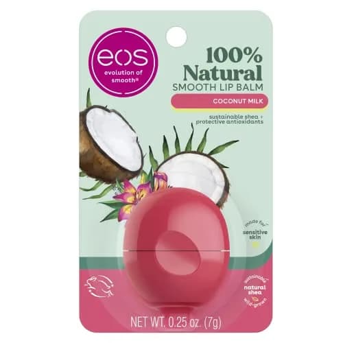 eos Coconut Milk Natural Lip Balm 7g (0.25 oz) | Dermatologist Recommended for Sensitive Skin thumbnail 1