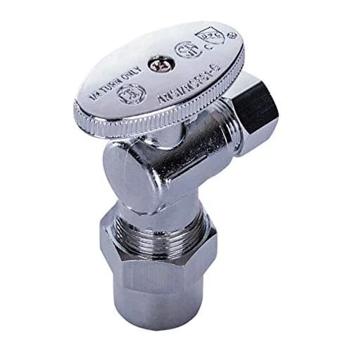 Midline Valve 81412QS-OM Angle Shut-off Valve 1/2 in. CPVC x 3/8 in. O.D. COMP Chrome Plated Brass thumbnail 4