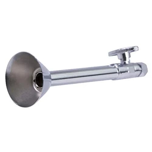 Midline Valve 84212PR-NL 1/2 in. Sweat x 3/8 in. Compression Straight Stop Valve with 5" Extension Tube | Lead-Free Brass Construction thumbnail 2