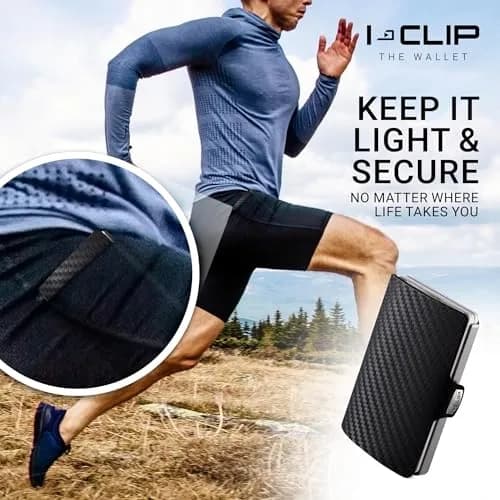 I-CLIP Premium Leather Slim Wallet with Money Clip & Card Holder - 9cm (3.5in) - Nutshell thumbnail 10