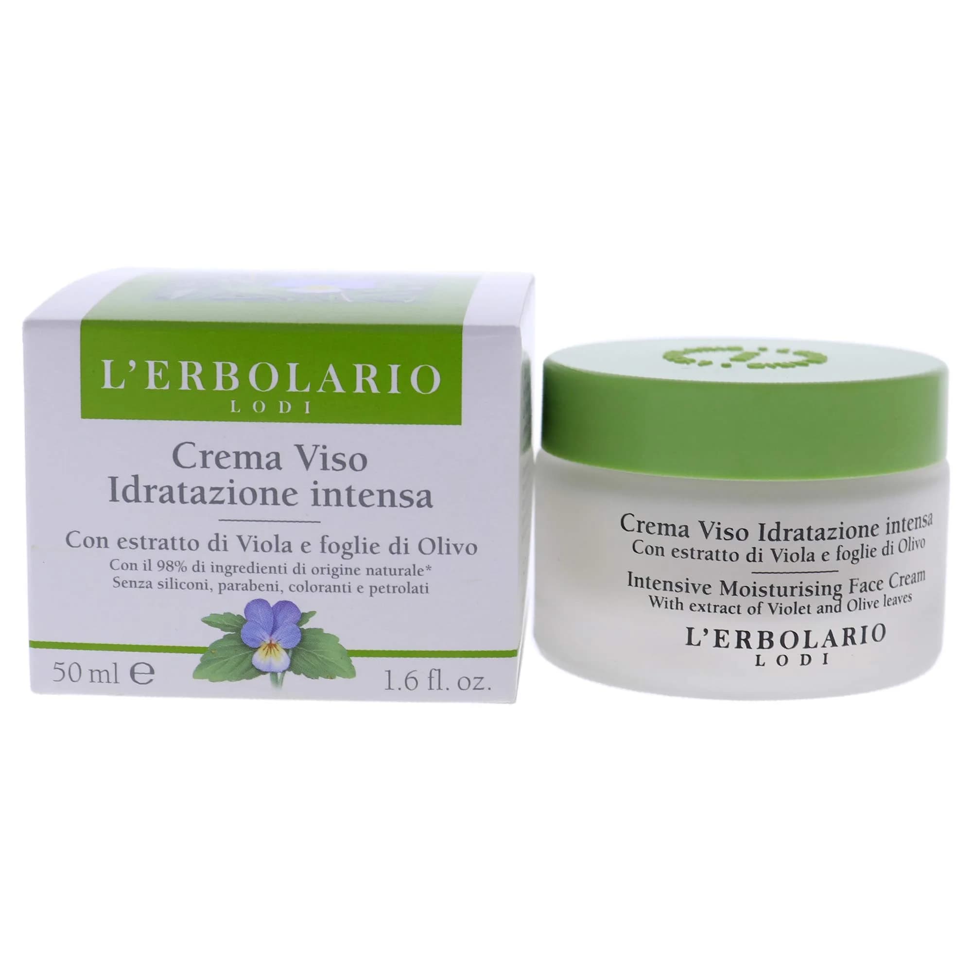 L'Erbolario Intensive Moisturizing Face Cream 1.6 oz | Deep Hydration & Protection for All Skin Types - main product image