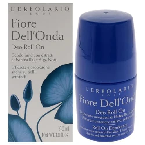 L'Erbolario Fiore Dell'Onda Roll-On Deodorant 1.7 oz | Floral Scent with Natural Ingredients for All Skin Types thumbnail 1