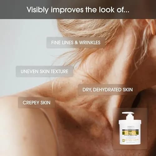 Advanced Clinicals Retinol Body Lotion & Face Moisturizer 1000ml (32 Fl Oz) | Targets Fine Lines & Wrinkles thumbnail 6