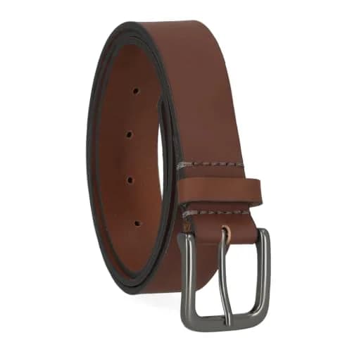 Timberland Men's 35mm Classic Buckle Jean Leather Belt, Brown, 34 (85 cm / 34 in) thumbnail 1