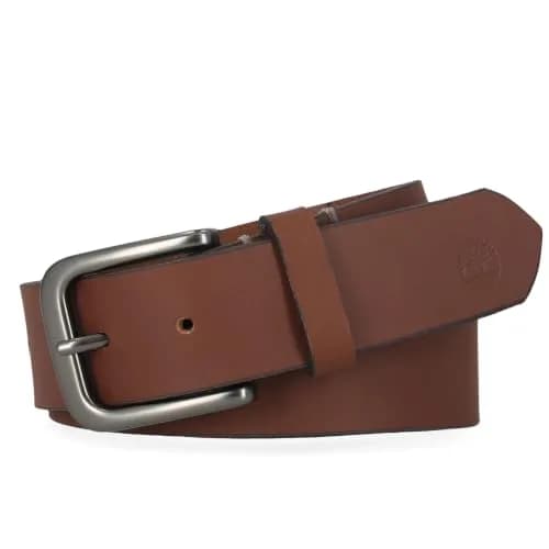 Timberland Men's 35mm Classic Buckle Jean Leather Belt, Brown, 34 (85 cm / 34 in) thumbnail 2